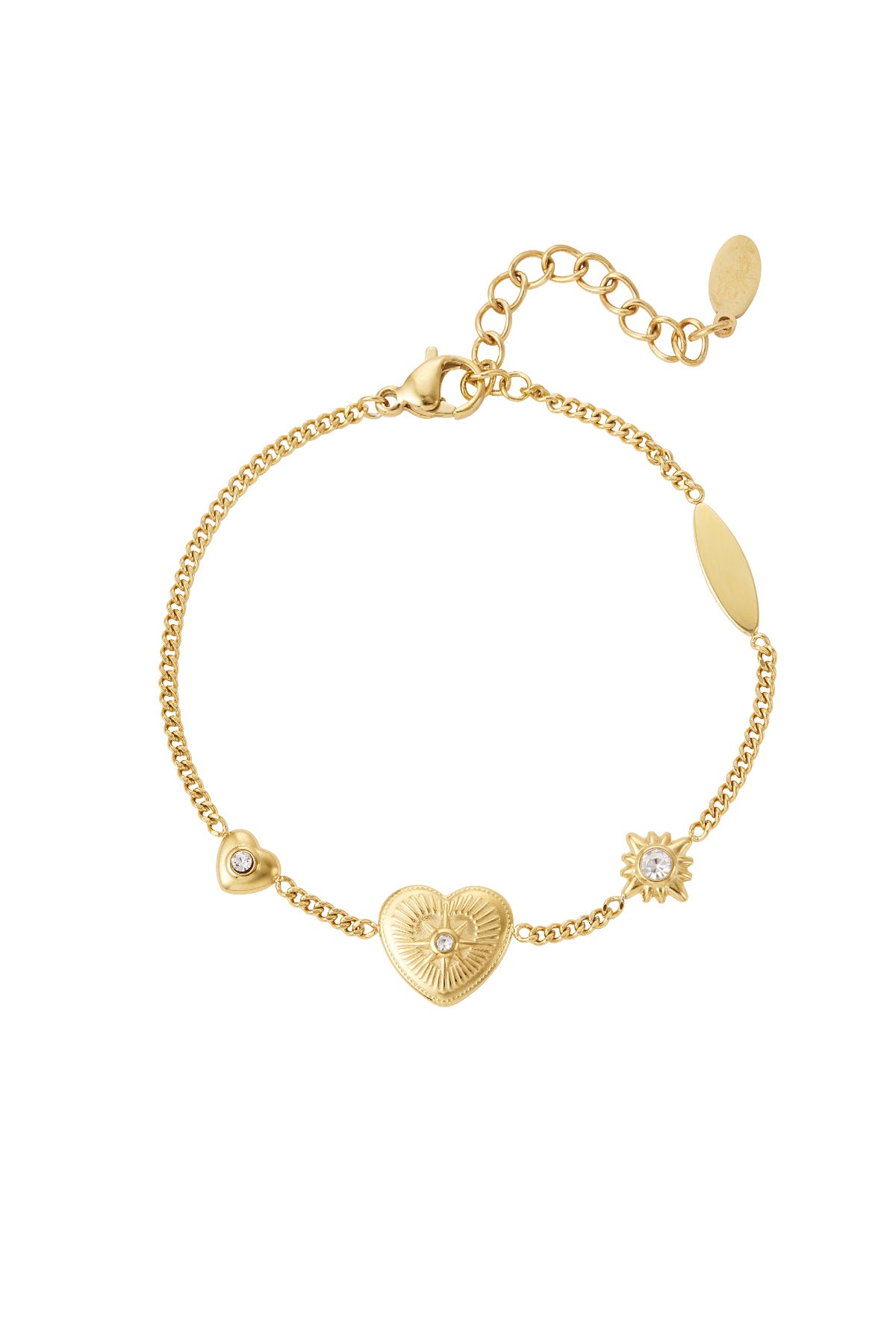 Armband 'Love Hearts' goud