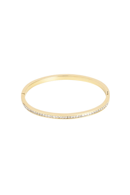 Armband ‘Crystal Clear’ goud