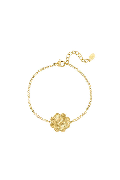 Armband ‘Fancy Flower’ goud